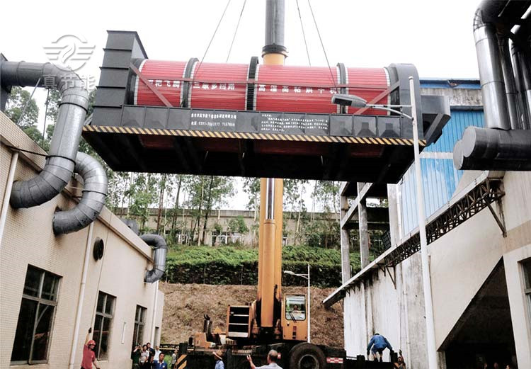 中藥渣烘干機(jī)吊裝 中藥渣烘干機(jī)吊裝