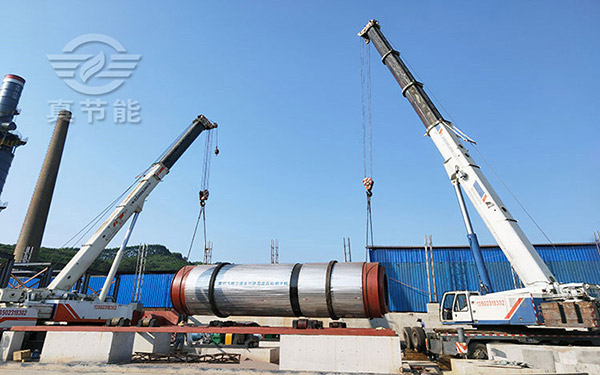 豆腐渣烘干設(shè)備吊裝現(xiàn)場